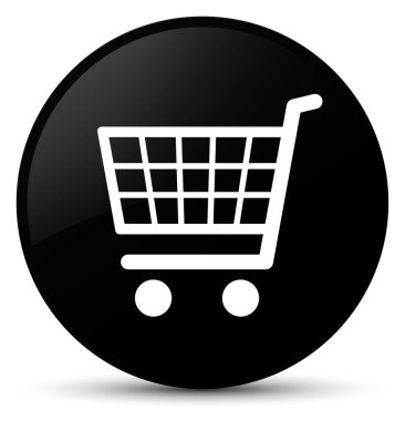 E-ticaret simge siyah yuvarlak düğmesi