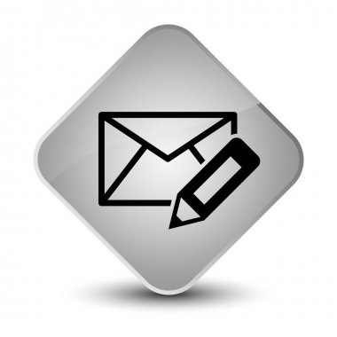 E-posta kutsal kişilerin resmi zarif beyaz elmas düğme Düzenle