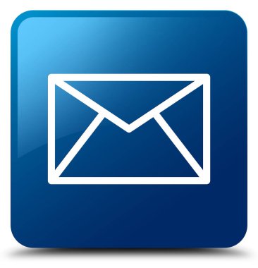 E-posta simgesi mavi kare düğme
