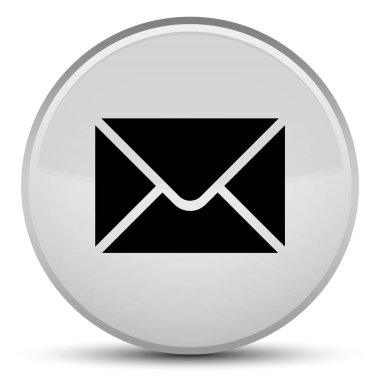 E-posta kutsal kişilerin resmi özel beyaz yuvarlak düğme