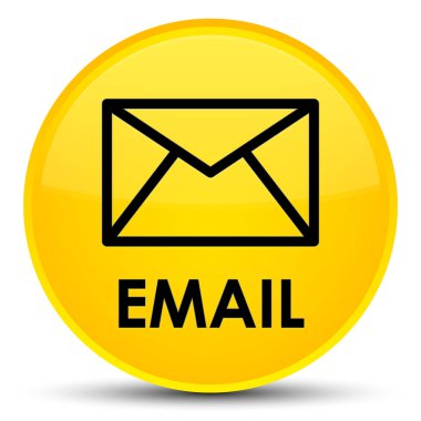 E-posta özel sarı yuvarlak düğmesini