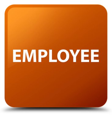 Çalışan kahverengi kare düğmesini