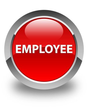 Çalışan parlak kırmızı yuvarlak düğmesini