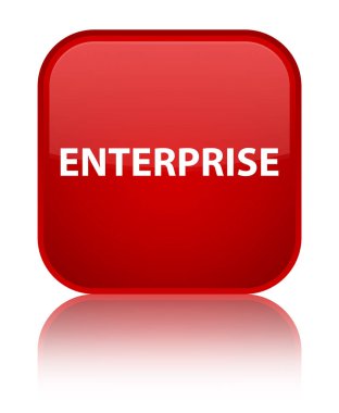 Kurumsal özel kırmızı kare düğme