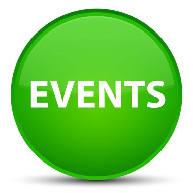 Olaylar özel yeşil yuvarlak düğmesi