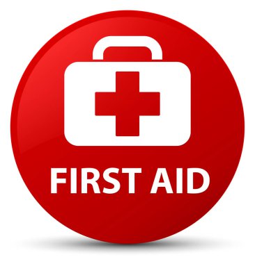 İlk yardım kırmızı yuvarlak düğmesi
