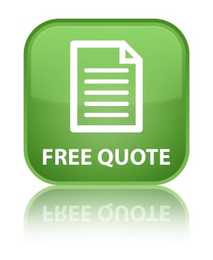 Ücretsiz fiyat teklifi (sayfa simgesi) özel yumuşak yeşil kare düğme