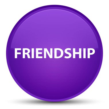 Dostluk özel mor yuvarlak düğmesi