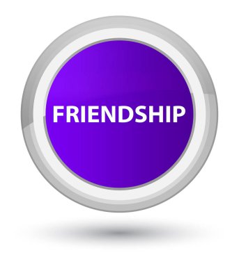 Dostluk Başbakan mor yuvarlak düğmesi