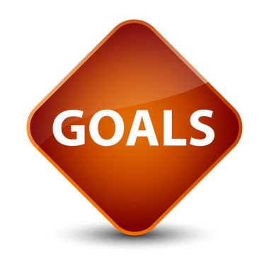 Gol zarif kahverengi elmas düğmesi