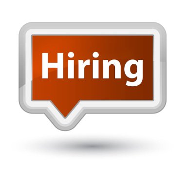 İşe ilk kahverengi banner buton