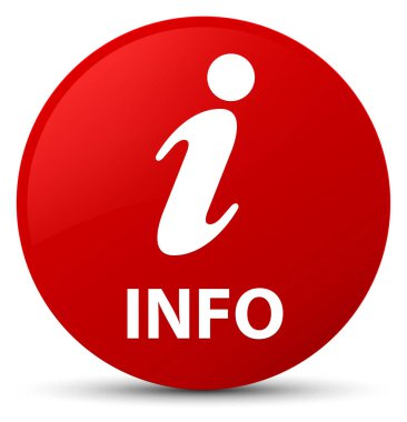 Bilgi kırmızı yuvarlak düğmesi