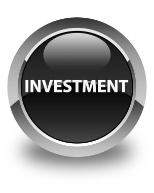 Yatırım parlak siyah yuvarlak düğme