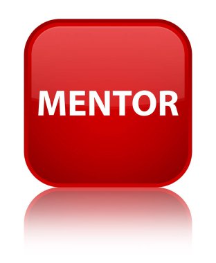 Akıl hocası özel kırmızı kare düğme