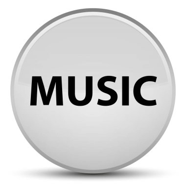 Müzik özel beyaz yuvarlak düğmesi