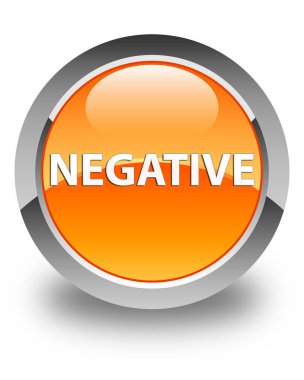 Negatif parlak turuncu yuvarlak düğme