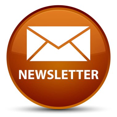 Bülten özel kahverengi yuvarlak düğmesi