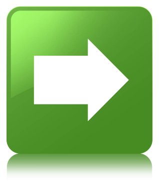 Sonraki ok simgesi yumuşak yeşil kare düğme