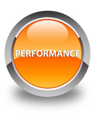 Performans parlak turuncu yuvarlak düğme