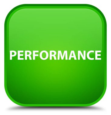 Performans özel yeşil kare düğme