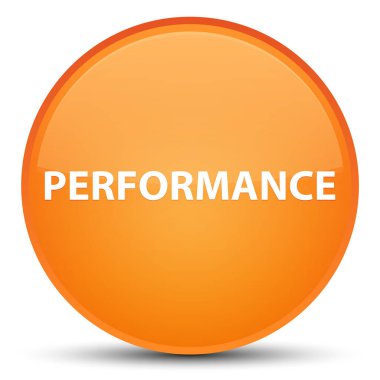 Performans özel turuncu yuvarlak düğmesine