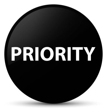 Öncelik siyah yuvarlak düğmesi