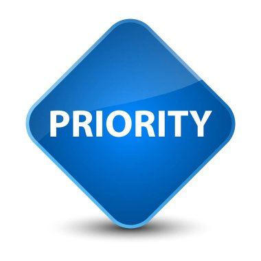 Öncelik zarif mavi elmas düğmesini