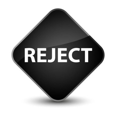 Zarif siyah elmas düğmesini reddetmek