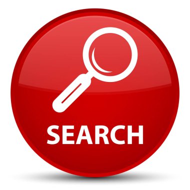 Arama özel kırmızı yuvarlak düğmesi