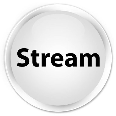 Akış premium beyaz yuvarlak düğmesi