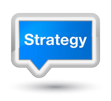 Strateji birinci sınıf camgöbeği mavi bayrak düğmesini