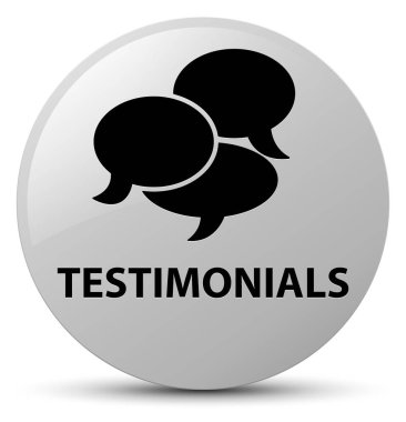 Görüşler (yorum simgesi) beyaz düğme yuvarlak