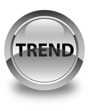 Eğilim parlak beyaz yuvarlak düğme