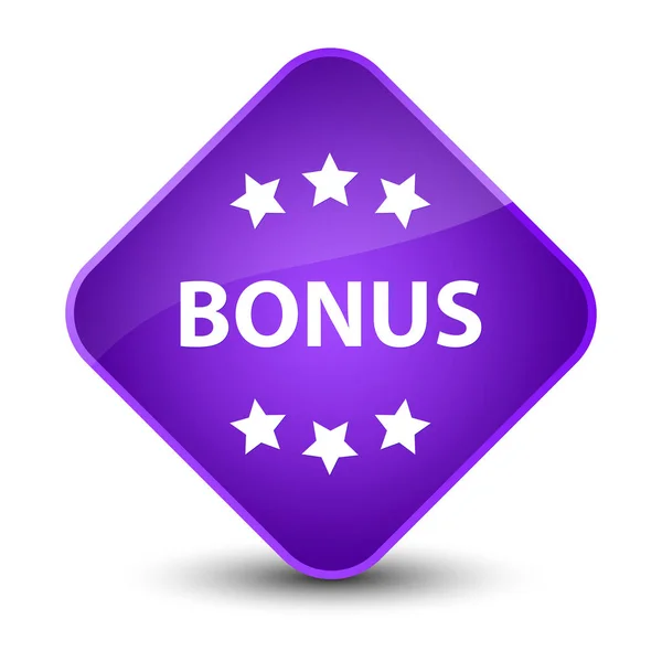 Bonus icon elegant purple diamond button — Stock Photo, Image