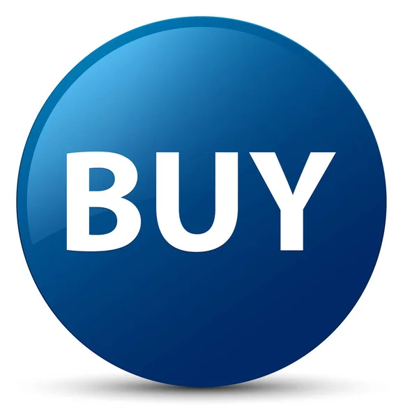 Buy blue round button — Stock Photo, Image