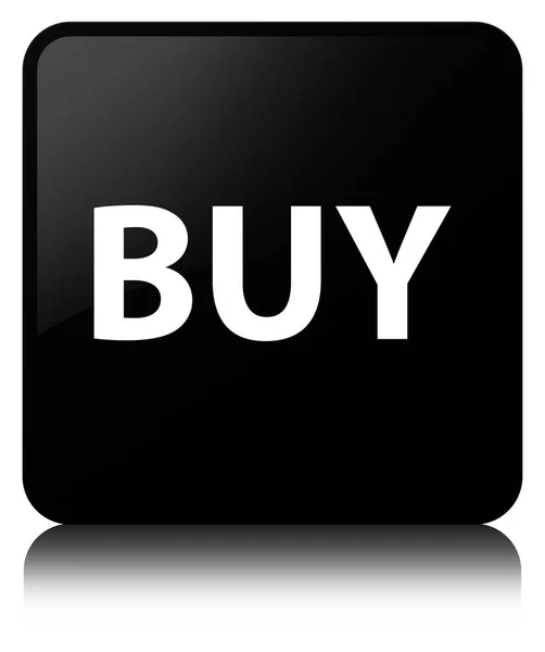 Comprar botão quadrado preto — Fotografia de Stock