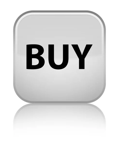 Buy special white square button — Stock Photo, Image