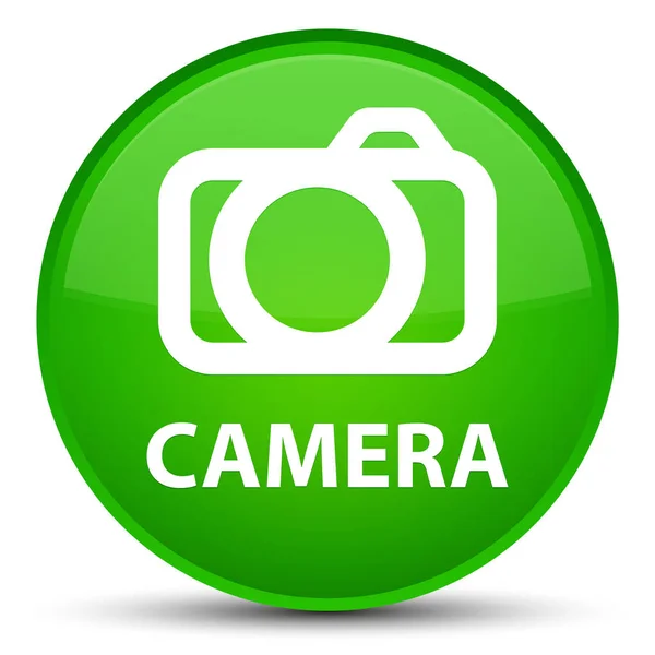 Ειδική πράσινη στρογγυλό κουμπί κάμερας — Φωτογραφία Αρχείου