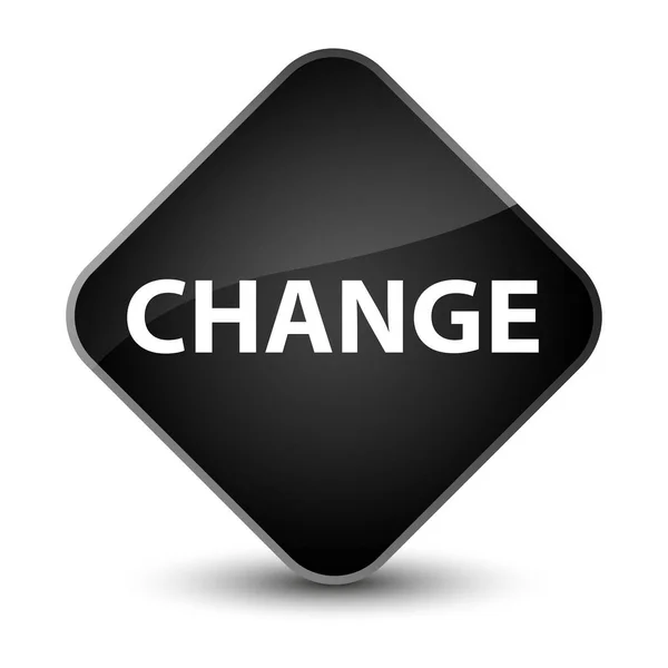 Change elegant black diamond button — Stock Photo, Image
