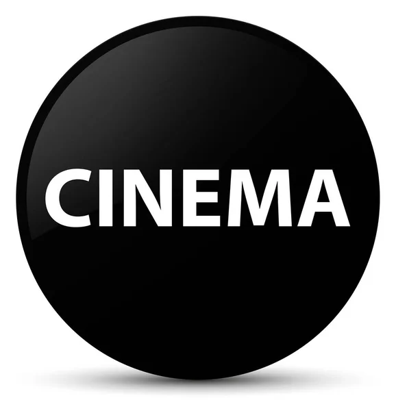 Cinema black round button — Stock Photo, Image