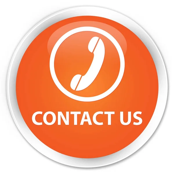 Contact us (phone icon) premium orange round button
