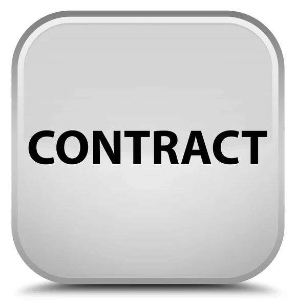Contract special white square button — Stock Photo, Image