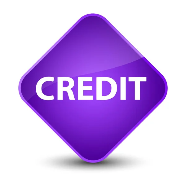 Credit elegant purple diamond button — Stock Photo, Image