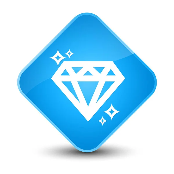 Diamond ikonknappen elegant cyan blå diamant — Stockfoto