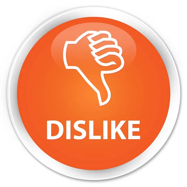 Dislike premium orange round button — Stock Photo, Image
