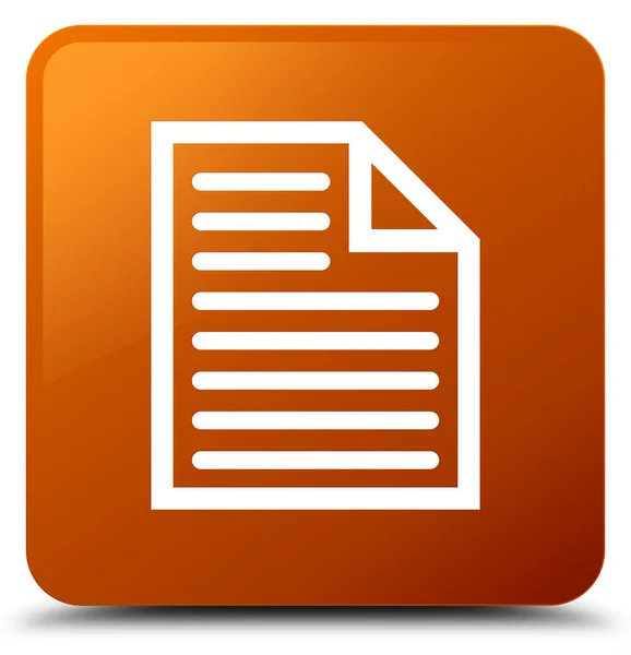 Document page icon brown square button