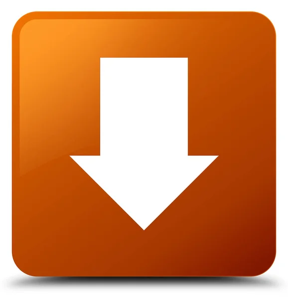 Scarica l'icona freccia pulsante quadrato marrone — Foto Stock