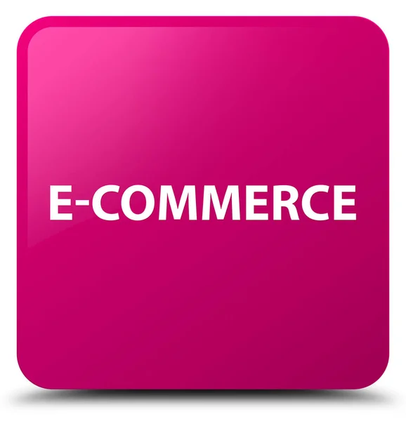 E-commerce roze vierkante knop — Stockfoto