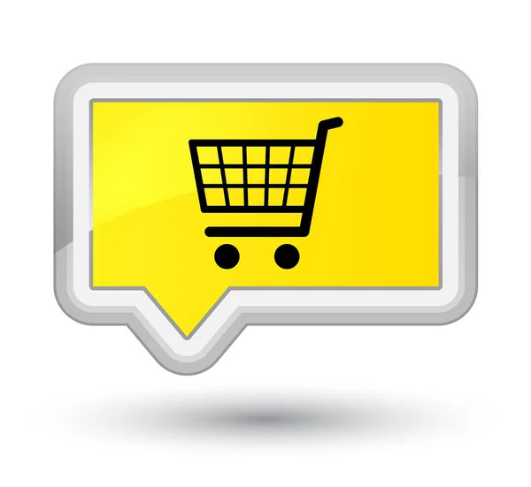 E-Commerce-Symbol Prime gelben Banner-Knopf — Stockfoto