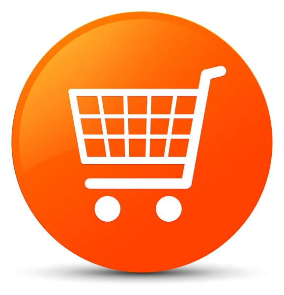 E-commerce pictogram oranje ronde knop — Stockfoto